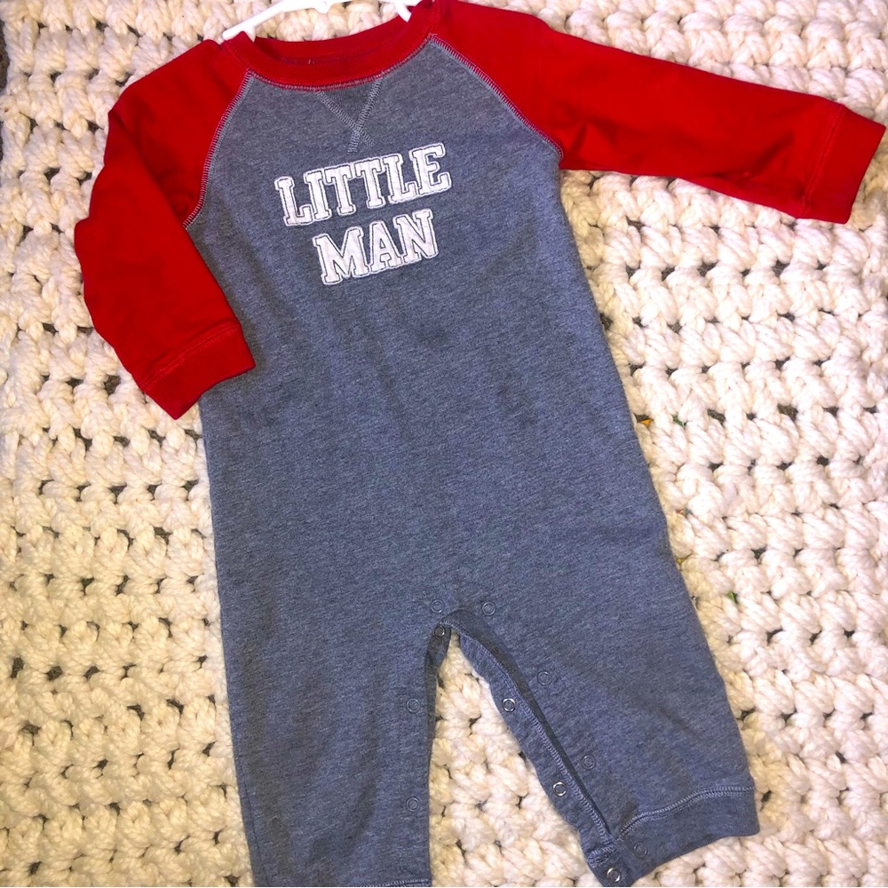 Carters Little Man LonG Sleeved Bodysuit 18m